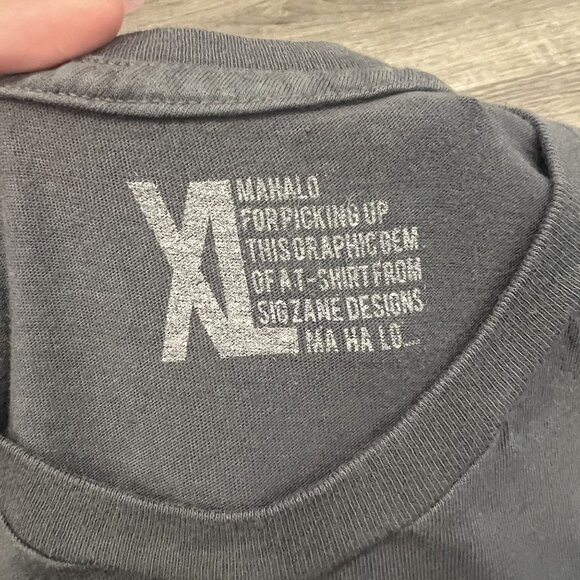 Sig Zane Hawaii Mens XL Gray Short Sleeve Graphic Tee T-Shirt - Picture 4 of 4